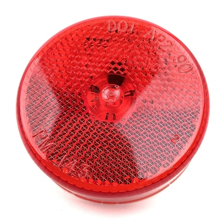 Peterson Light, Led, Clearance/Marker, P2 Rnd, Housing W/ Rflx 2.5 In. M173R-AMP